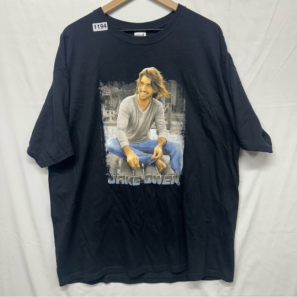 Jake Owen Black Graphic Concert T-Shirt Men’s 2XL Short Sleeve
